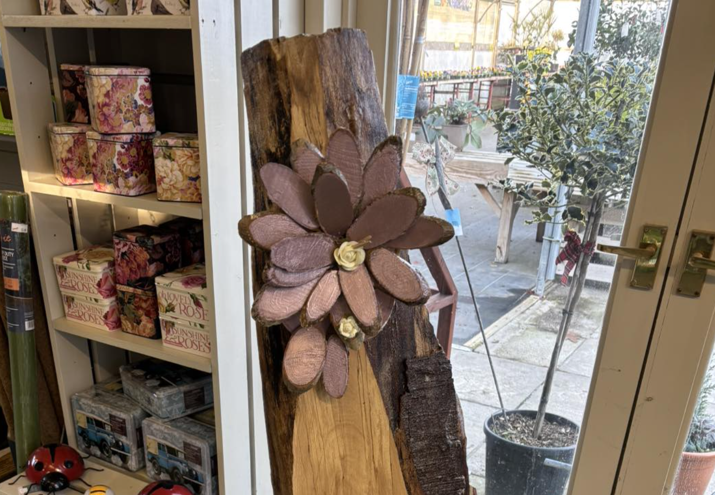Cherry Tree Nursery team member creates unique floral artwork